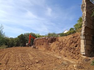 Démolition de mur aux Issambres