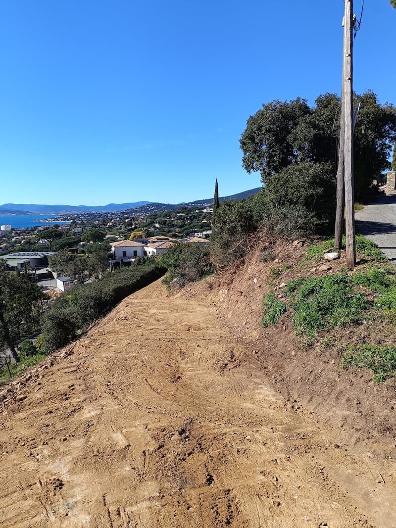 Création de chemin à Saint-Maxime